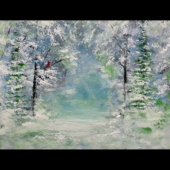 Other - GIFT IDEA ORIGINAL ACRYLIC WINTER PAINTING